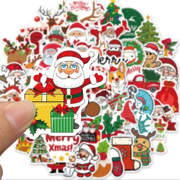 Stickers, 50 pcs., Christmas Theme Stickers, NEW, Unisex, Hours of Fun! 🎁 - Picture 4 of 9